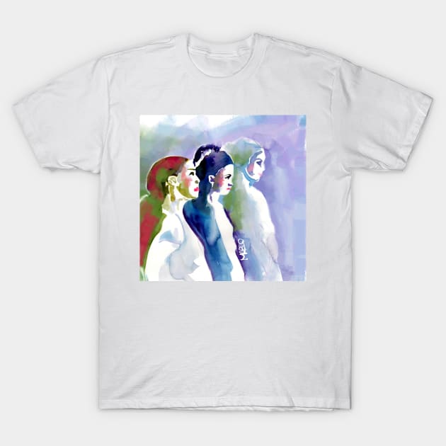 Ballet Dancers in Practice T-Shirt by florista_designs